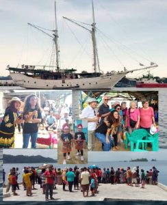 Suryani Mile Sambut Kapal Wisata KM Jakare di Pelabuhan Komba-Komba Bulagi
