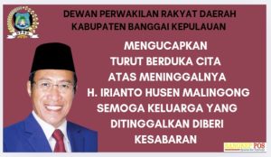 Mantan Bupati Bangkep H. Irianto Husen Malingong Tutup Usia