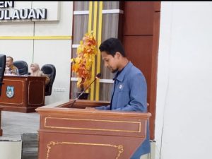 Alman H. Djula Sampaikan 2 Catatan Penting di Paripurna Rancangan KUA-PPAS APBD 2026